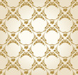 Seamless wallpaper background vintage gold