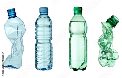 Photo: empty used trash bottle ecology environment empty used trash bottle ecology environment