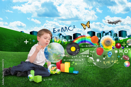 Photo: Science, Math, Art and Music Bubble Boy Science, Math, Art and Music Bubble Boy