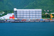 silos au port de l'île de la Réunion