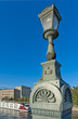 Vintage lamppost on Chain Bridge, Budapest, Hungary