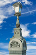 Isolated lamppost