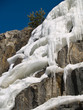 ice fall, early spring, northern Sweden