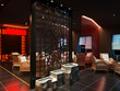 The tea bar with rattan chairs and table The tea bar with rattan chairs and table