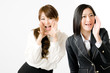 応援する女性社員