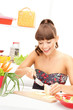 beautiful woman in the kitchen beautiful woman in the kitchen
