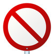 High-detailed vector road sign isolated on a white background