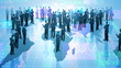 Team of businessman. Global communication.