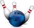Photo en ligne au meilleur prix Bowling ball crashing into the pins