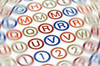 dyslexia concept of jumbled letters and numbers on a page dyslexia concept of jumbled letters and numbers on a page