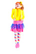 A girl dressed as Pippi Longstocking