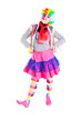 Girl in bright carnival costumes