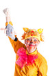 girl dressed as a cat and mouse