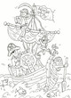 Illustration: pirat,piratenschiff pirat,piratenschiff