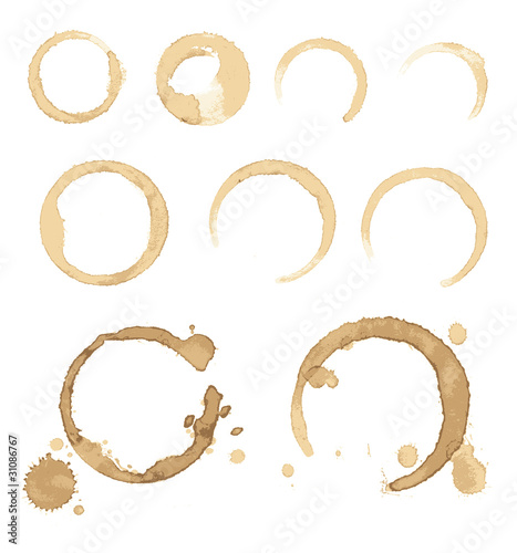 Vektor: Vector stains of coffee Vector stains of coffee