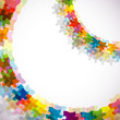 Abstract puzzle background, vector, eps10 Abstract puzzle background, vector, eps10