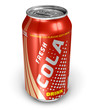 bea Cola în metal poate