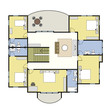 Vector: Floorplan First Second Floor Plan House Home Architecture Floorplan First Second Floor Plan House Home Architecture