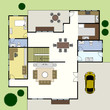 Vector: Floorplan Ground Floor Plan House Home Architecture Floorplan Ground Floor Plan House Home Architecture