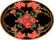 Red Gladiolus And Rose Flowers...