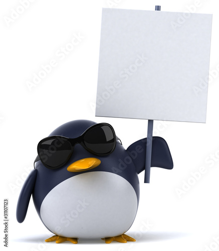 Illustration: Pingouin et lunettes de soleil Pingouin et lunettes de soleil