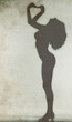 Silhouette of a nude woman Silhouette of a nude woman