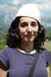 Portrait of an albanian girl with hat