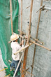 Construction worker working at construction site