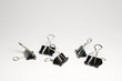 Binder clips, close-up
