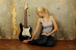 Young woman with guitar