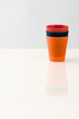 Three plastic cups, stacked