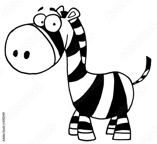 Cartoon Pictures Of Zebras. Black And White Zebra Cartoon