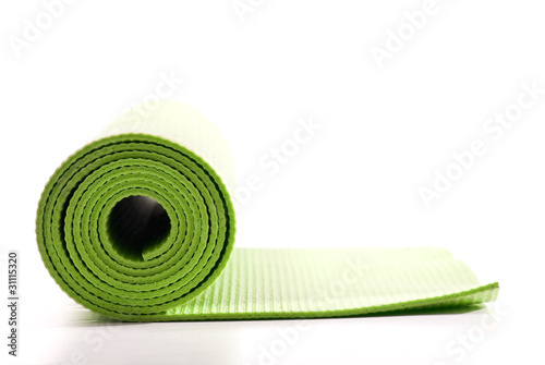 Photo: Green Yoga Excercise Fitness Mat Green Yoga Excercise Fitness Mat