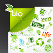 Set of ecology icons. Vector art