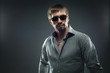 portrait of handsome young man in sundglasses