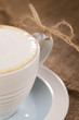 hot frothy drink cappuccino coffee, rustic style hot frothy drink cappuccino coffee, rustic style