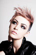 Young Female Punk with Pink Hair Young Female Punk with Pink Hair