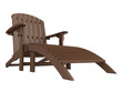 Wooden chaise lounge