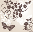 Springtime floral background