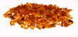 Foto: Stones of amber on white background Stones of amber on white background