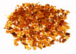 Foto: Stones of amber on white background Stones of amber on white background