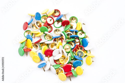 Photo: Many pushpins Many pushpins