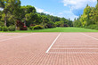 Empty parking lots in a park Empty parking lots in a park