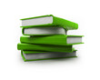 PILE DE LIVRES VERTS