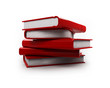 PILE DE LIVRES ROUGE