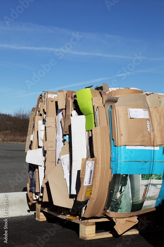 Photo: Cardboard Bale For Recycling Cardboard Bale For Recycling