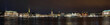 Night panorama of the Hamburg center from the lake Binnenalster