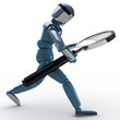 robot buscando