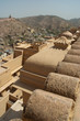 Muraille du fort d'Amber - Jaipur - Inde