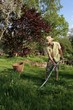 Bauer mit Sense